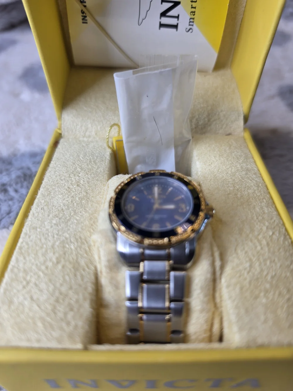 Invicta Women's Two-Tone Blue Dial Stainless Steel Watch